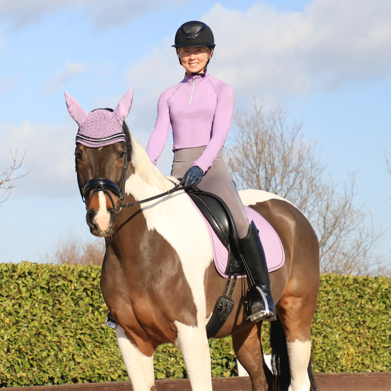 Hy Sport Active Dressage Saddle Pad - Blooming Lilac-1